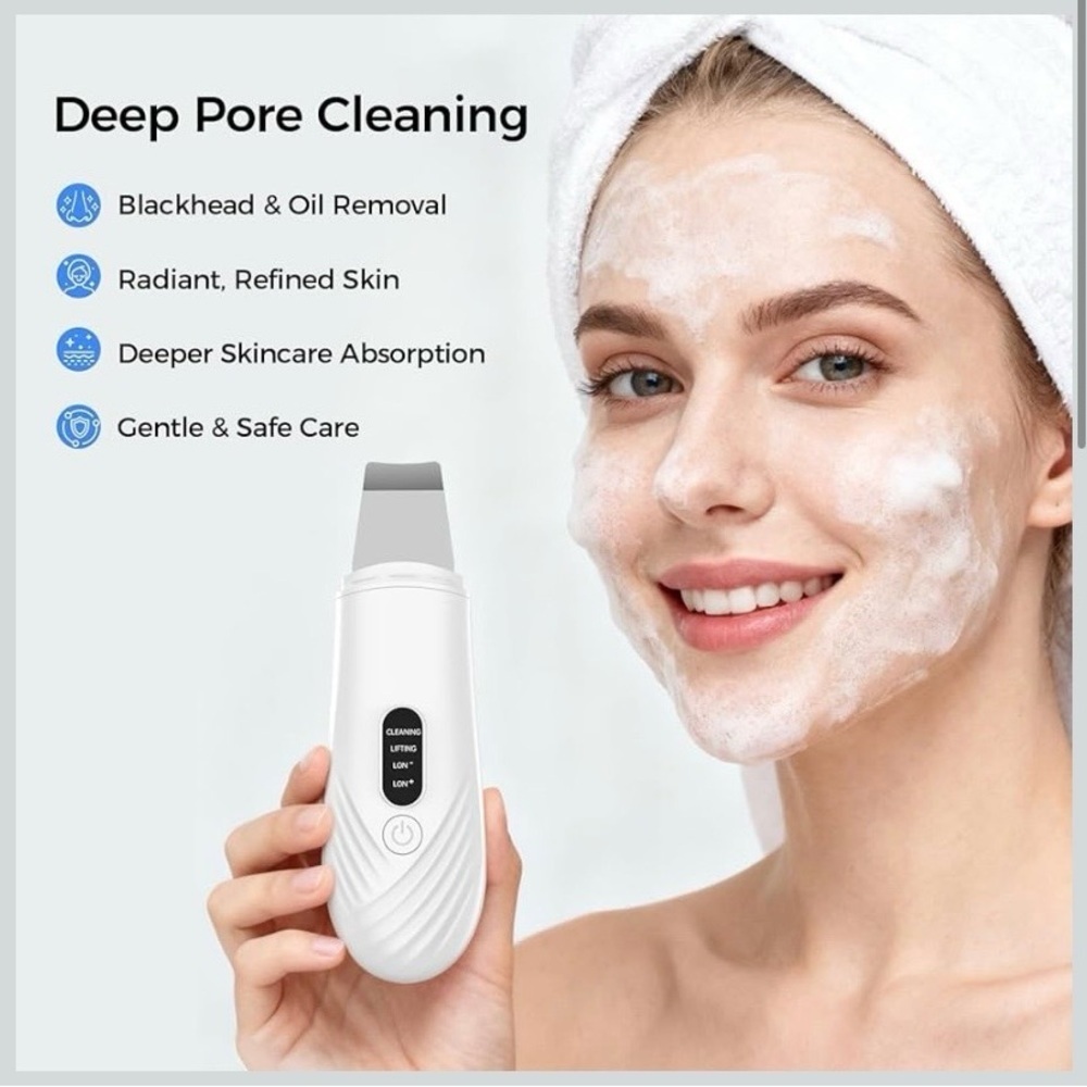 NEW Skin Scrubber Face Spatula, Blackhead Remover Tool for Facial Deep Cleansing - Picture 3 of 9